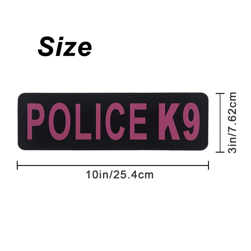 Load image into Gallery viewer, uuKen Large 10x3 inches PVC Rubber Military Tactical Police K9 Vest Patch for Tactical Vest Plate Carrier Enforcement
