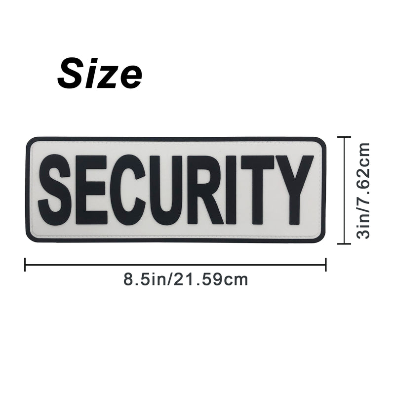 Load image into Gallery viewer, uuKen 8.5x3 inches Large Security Officer Tactical Morale Patches with Hook Fastener Backing for Tactical Vest Plate Carrier Uniforms Clothing Jackets Back Panel Law Enforcement
