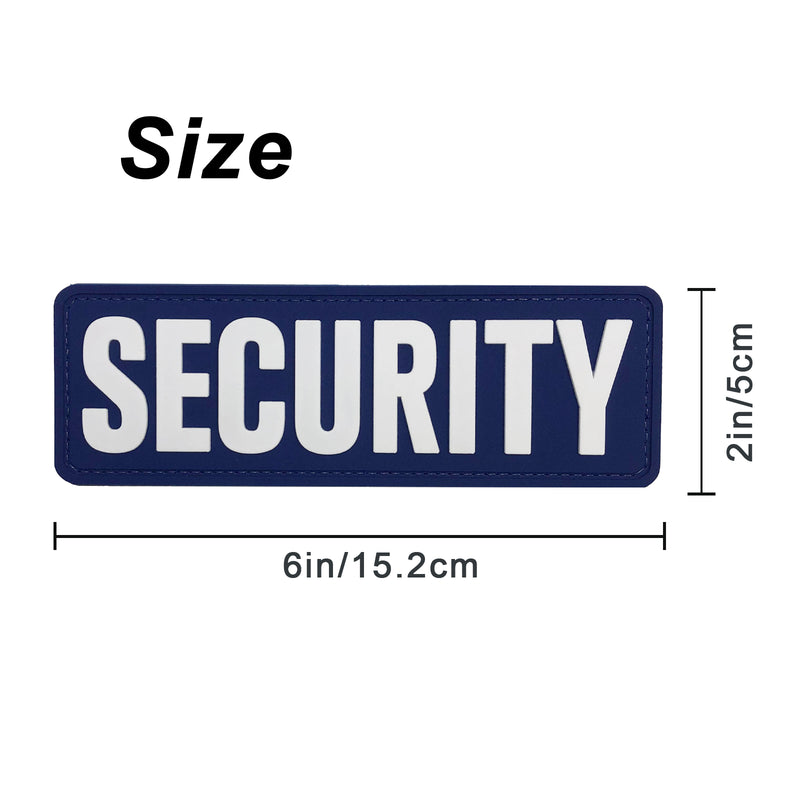 Load image into Gallery viewer, uuKen 6x2 inches Big Security Officer Tactical PVC Patch 2x6 inch with Hook Fastener Back for Jacket or Enforcement Plate Carrier or Tactical Vest and Uniforms
