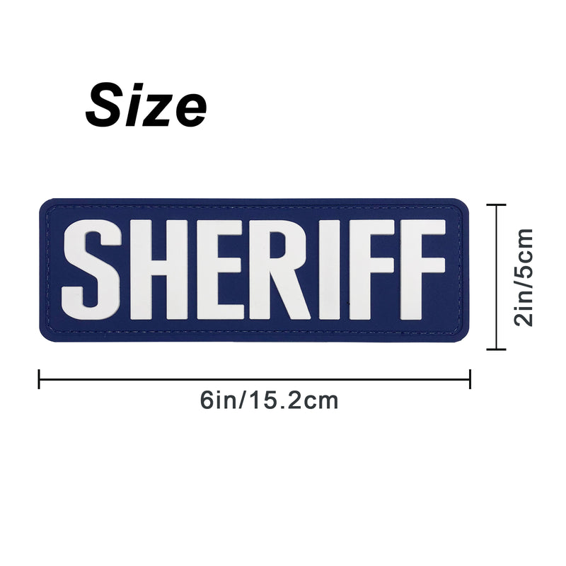 Load image into Gallery viewer, uuKen 6x2 inches Big Sheriff Dept PVC Patch 2x6 inch for Tactical Vest Plate Carrier SWAT Vest Uniforms
