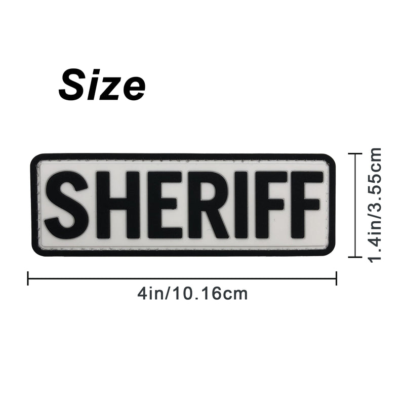 Load image into Gallery viewer, uuKen 4x1.4 inches Small PVC Deputy Sheriff Morale Patch Hook Back for Tactical Uniform Clothing Jackets Bags Vest
