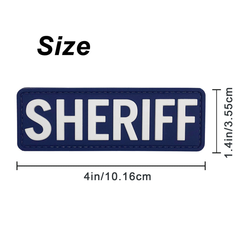 Load image into Gallery viewer, uuKen 4x1.4 inches Small PVC Deputy Sheriff Morale Patch Hook Back for Tactical Uniform Clothing Jackets Bags Vest
