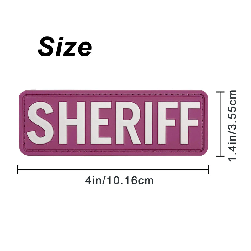 Load image into Gallery viewer, uuKen 4x1.4 inches Small PVC Deputy Sheriff Morale Patch Hook Back for Tactical Uniform Clothing Jackets Bags Vest
