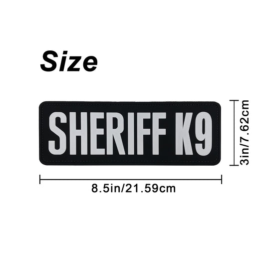 uuKen Large 8.5x3 inches Deputy County Sheriff K9 Unit PVC Morale Patch Hook Back 2x6 inch for Tactical Vest Plate Carrier Uniforms