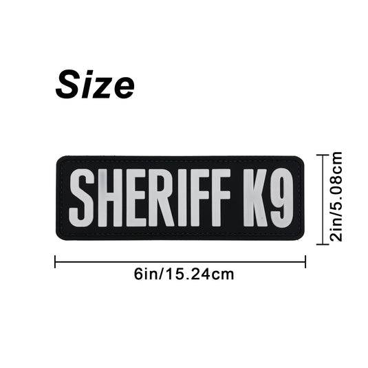 uuKen 6x2 inches Big Deputy County Sheriff K9 Unit PVC Morale Patch Hook Back 2x6 inch for Tactical Vest Plate Carrier Uniforms Dog Harness