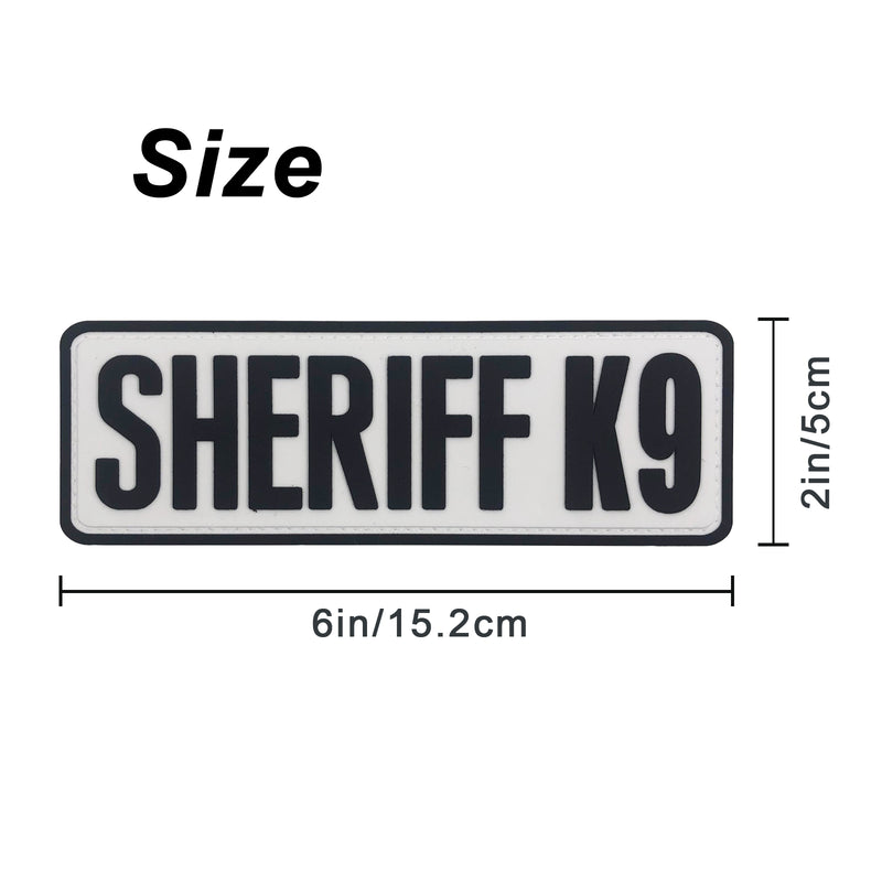 Load image into Gallery viewer, uuKen 6x2 inches Big Deputy County Sheriff K9 Unit PVC Morale Patch Hook Back 2x6 inch for Tactical Vest Plate Carrier Uniforms Dog Harness
