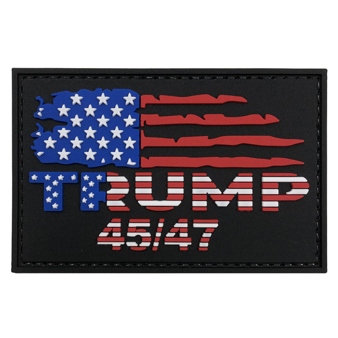 Trump is 45th and 47th President Make America Great Again Patch Trump MAGA Flag Hat Patriotic Morale Patch