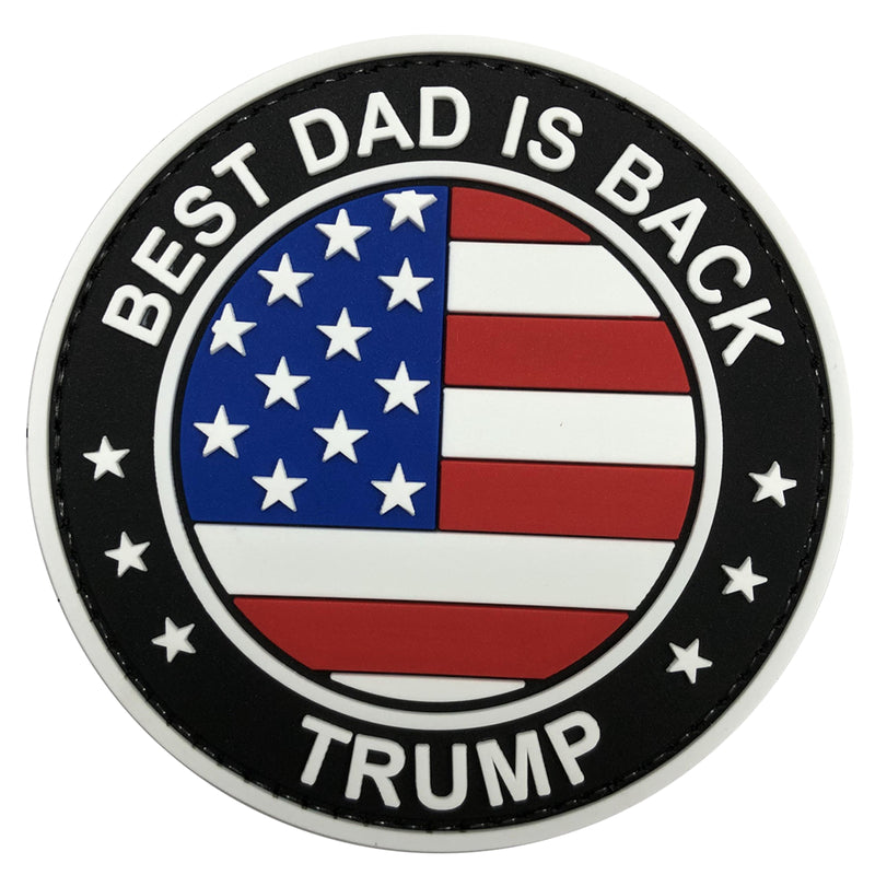 Load image into Gallery viewer, Best Dad is Back Trump Make America Great Again Flag Patriotic Patches
