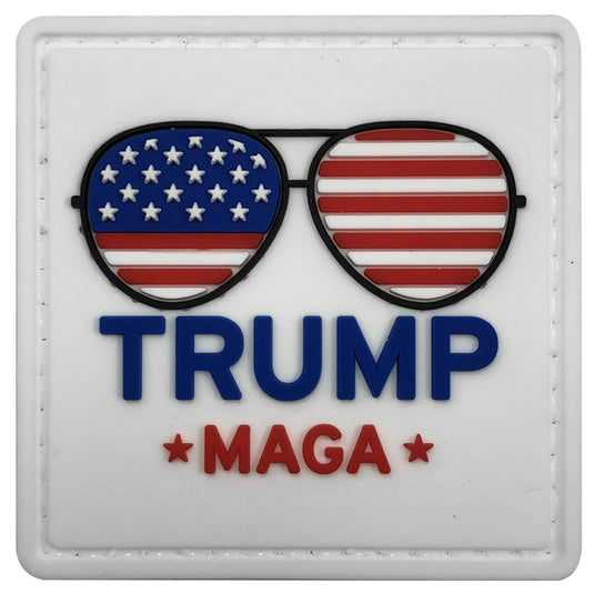 Trump Sunglasses Patch Make America Great Again Patch  MAGA Flag Patriotic Hat Morale Patch