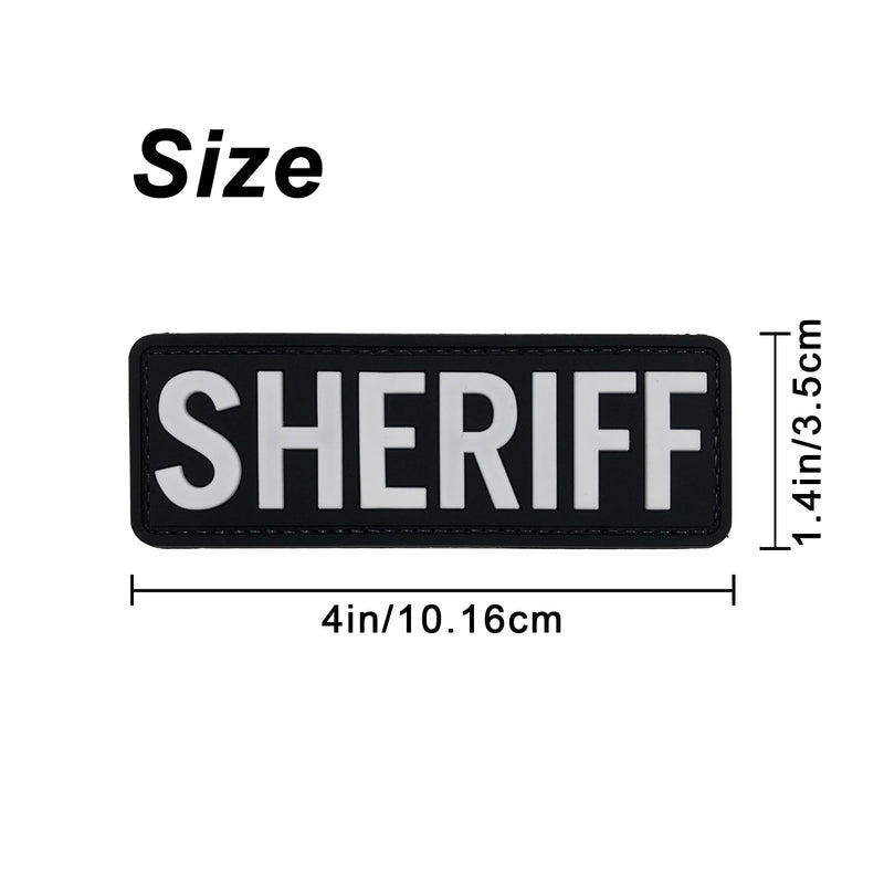 Load image into Gallery viewer, uuKen 4x1.4 inches Small PVC Deputy Sheriff Morale Patch Hook Back for Tactical Uniform Clothing Jackets Bags Vest
