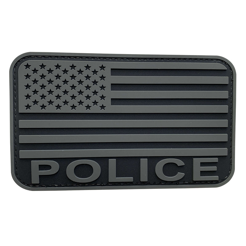 Load image into Gallery viewer, uuKen 5x3 inches Large US American Flag Police Patch 3x5 inch Hook Backed for Tactical Vest Plate Carrier Uniforms and Bags Backpacks
