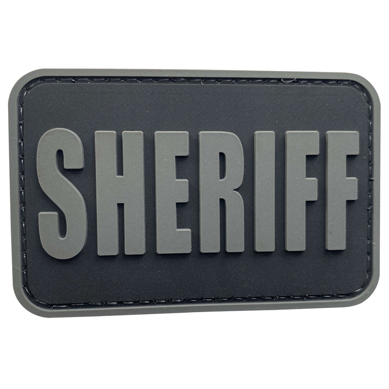 Load image into Gallery viewer, uuKen 3x2 inches Small PVC Rubber County Deputy Sheriff Department Dept Morale Patch with Hook Back 2x3 inch for Tactical Vest Uniform Jacket Hat Backpacks
