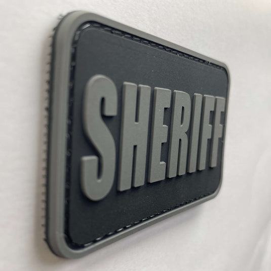 uuKen 3x2 inches Small PVC Rubber County Deputy Sheriff Department Dept Morale Patch with Hook Back 2x3 inch for Tactical Vest Uniform Jacket Hat Backpacks