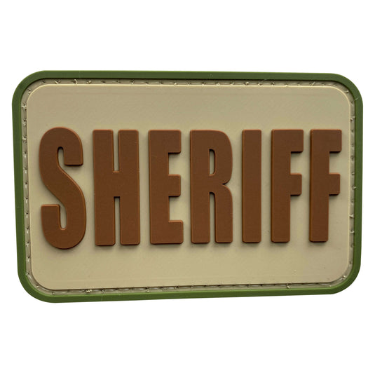 uuKen 3x2 inches Small PVC Rubber County Deputy Sheriff Department Dept Morale Patch with Hook Back 2x3 inch for Tactical Vest Uniform Jacket Hat Backpacks