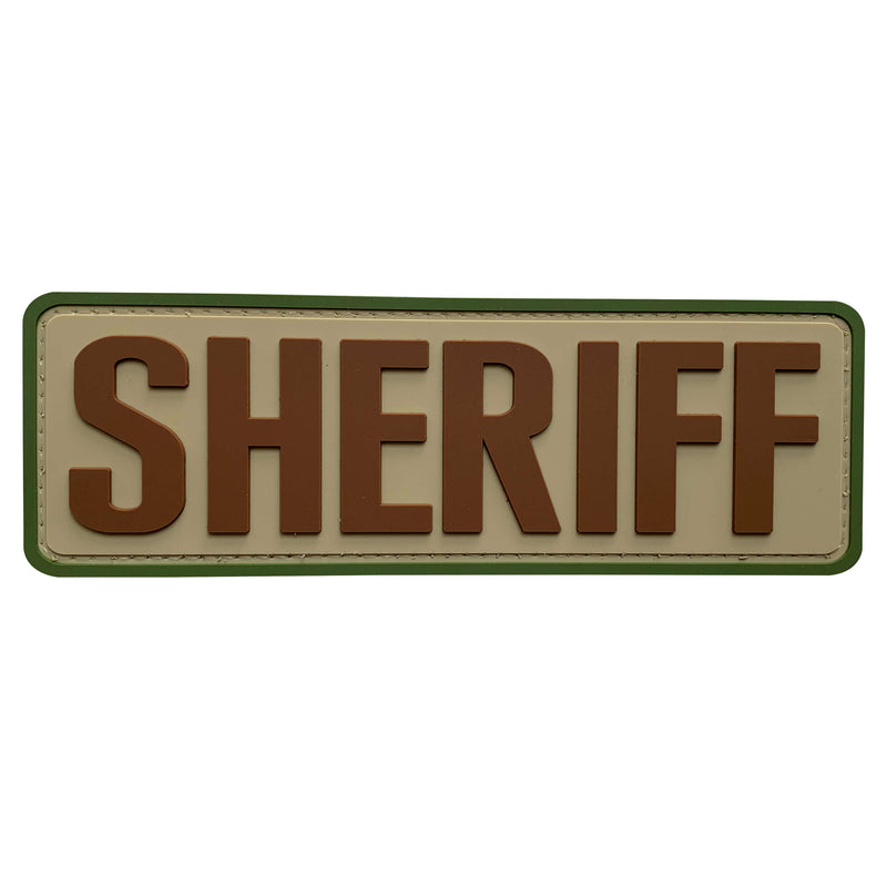 uuKen 6x2 inches Big Sheriff Dept PVC Patch 2x6 inch for Tactical Vest