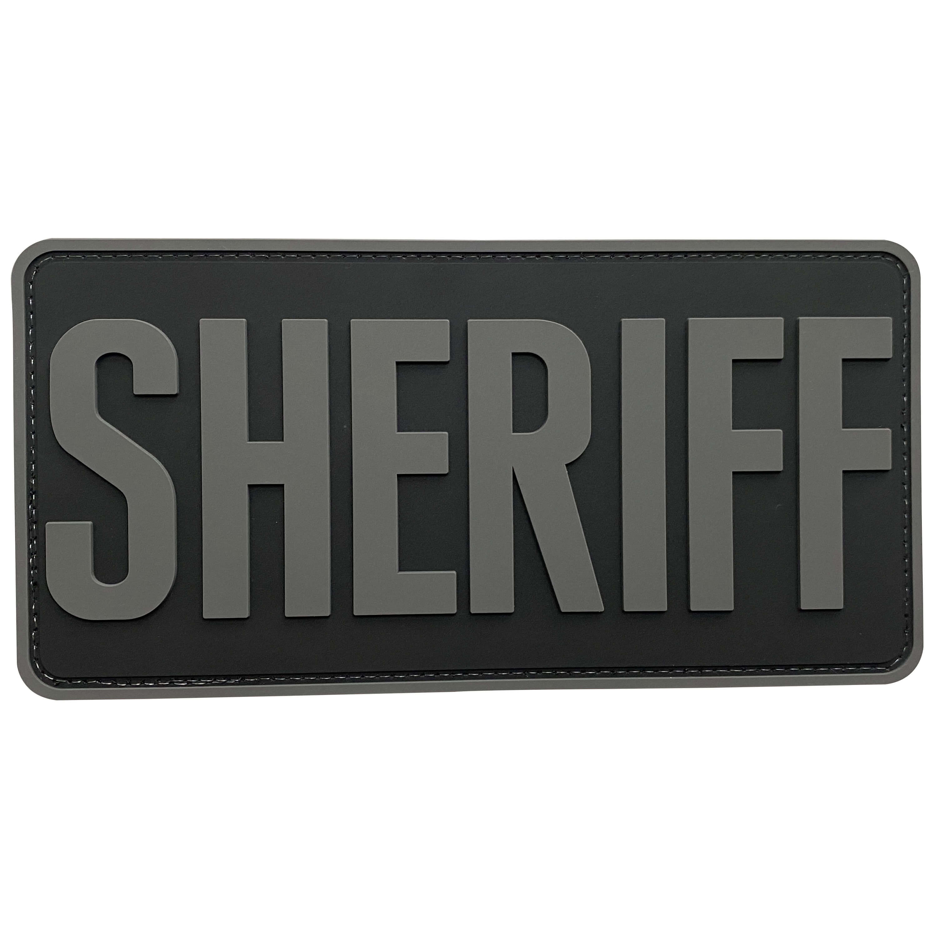 Large Pvc Patch uuKen 8x4 inches Large PVC Sheriff Patch with Hook Back 4x8 inch for B