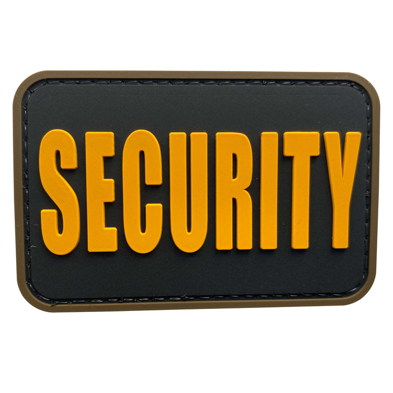 uuKen 3x2 inches Small PVC Rubber Security Guard Officer Morale Patch