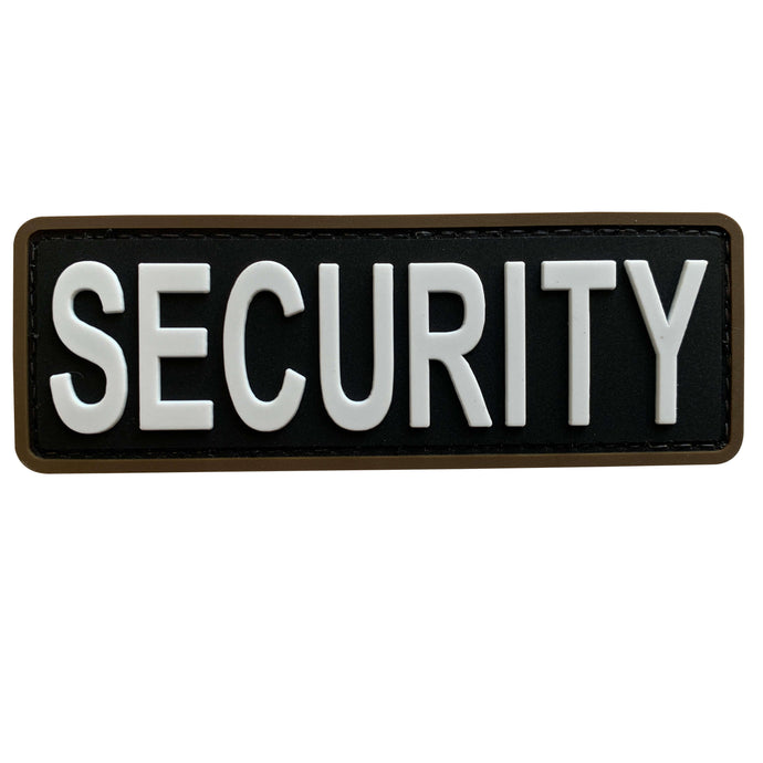uuKen 4x1.4 inches Small PVC Security Guard Officer Morale Patch for Armed Shoulders Uniforms Clothing Tactical Vest Plate Carrier Back Panel