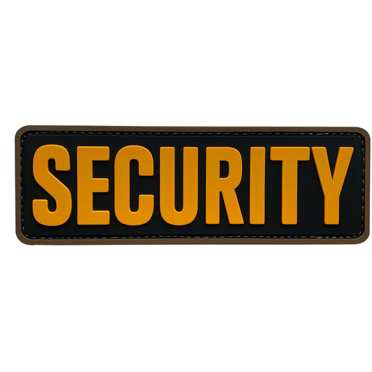 uuKen 6x2 inches Big Security Officer Tactical PVC Patch 2x6 inch with Hook Fastener Back for Jacket or Enforcement Plate Carrier or Tactical Vest and Uniforms