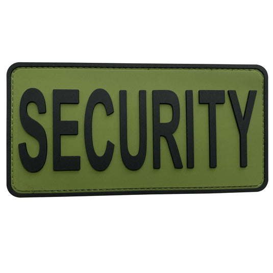 uuKen 6x3 inches Big Security Guard Officer Tactical PVC Patch 2x6 inch with Hook Fastener Back for Jackets or Law Enforcement Plate Carrier or Tactical Vest and Uniforms