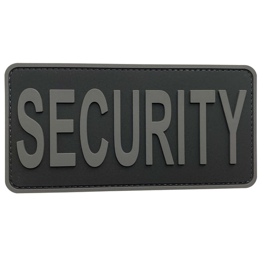 uuKen 6x3 inches Big Security Guard Officer Tactical PVC Patch 2x6 inch with Hook Fastener Back for Jackets or Law Enforcement Plate Carrier or Tactical Vest and Uniforms