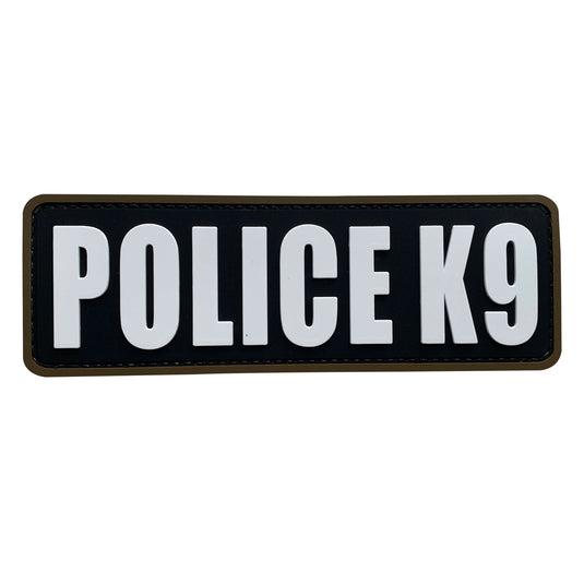 uuKen Big 6x2 inches PVC Rubber Patch Police K9 Unit Morale Patch 2x6 inch Hook Back for Service Dog in Training Working for Dog Harness Collar Vest