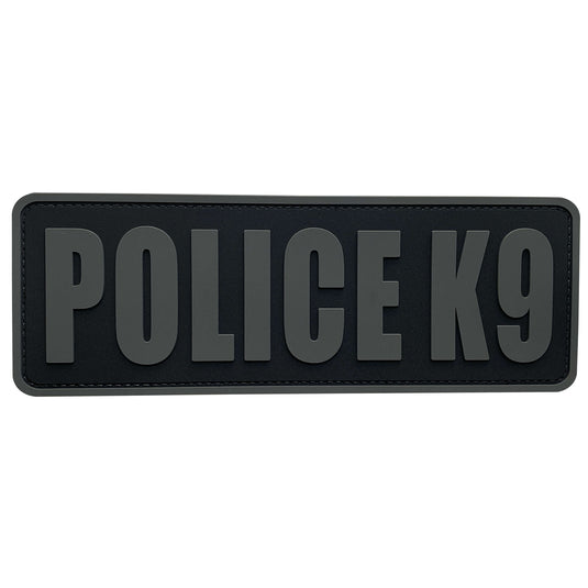 uuKen Large 8.5x3 inches PVC Rubber Military Tactical Police K9 Vest Patch with Hook Fastener Back for Tactical Vest Plate Carrier Enforcement