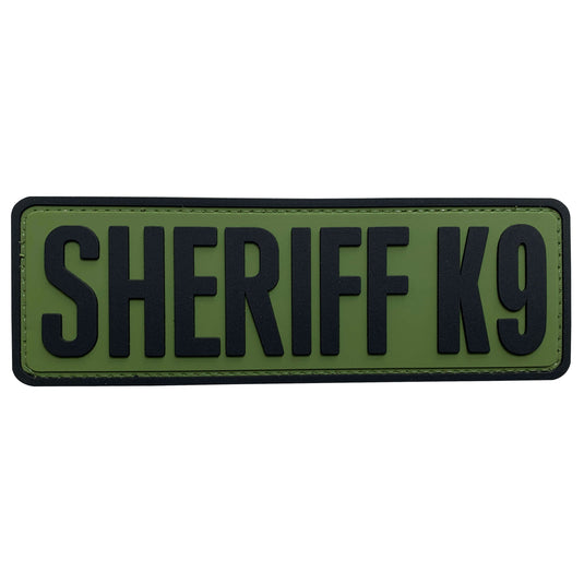 uuKen 6x2 inches Big Deputy County Sheriff K9 Unit PVC Morale Patch Hook Back 2x6 inch for Tactical Vest Plate Carrier Uniforms Dog Harness