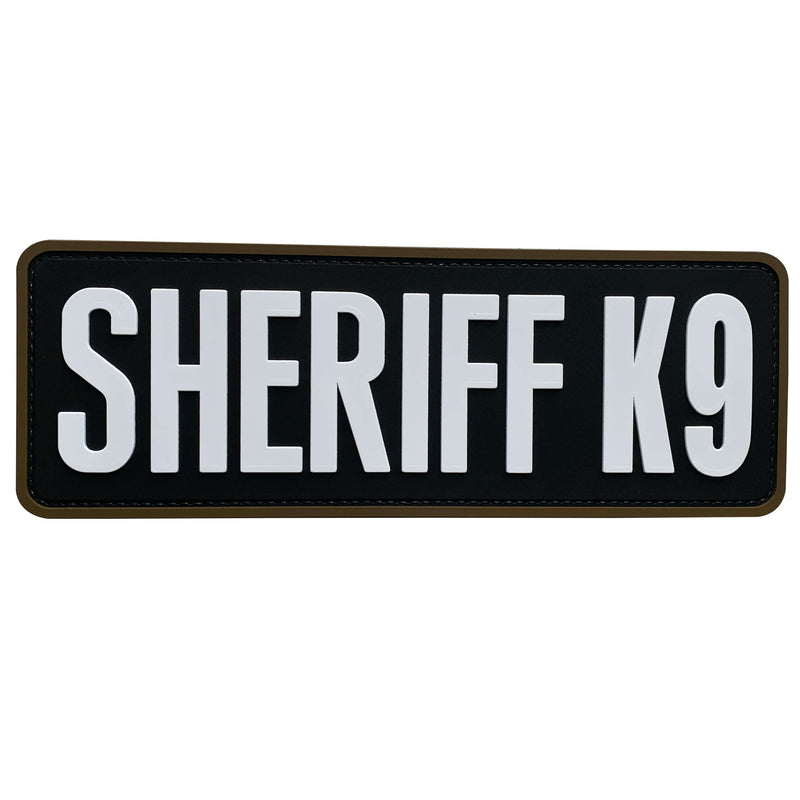 Load image into Gallery viewer, uuKen Large 8.5x3 inches Deputy County Sheriff K9 Unit PVC Morale Patch Hook Back 2x6 inch for Tactical Vest Plate Carrier Uniforms
