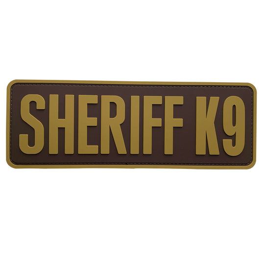 uuKen Large 8.5x3 inches Deputy County Sheriff K9 Unit PVC Morale Patch Hook Back 2x6 inch for Tactical Vest Plate Carrier Uniforms