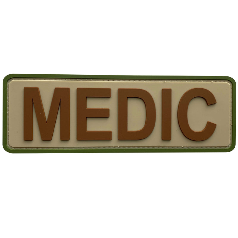 Load image into Gallery viewer, uuKen Big 6x2 inches PVC Military Army Combat Tactical EMT EMS First Aid Medic Morale Patch 2x6 inch with Hook Back for Vest Clothes Uniforms Bags Backpack Pouch
