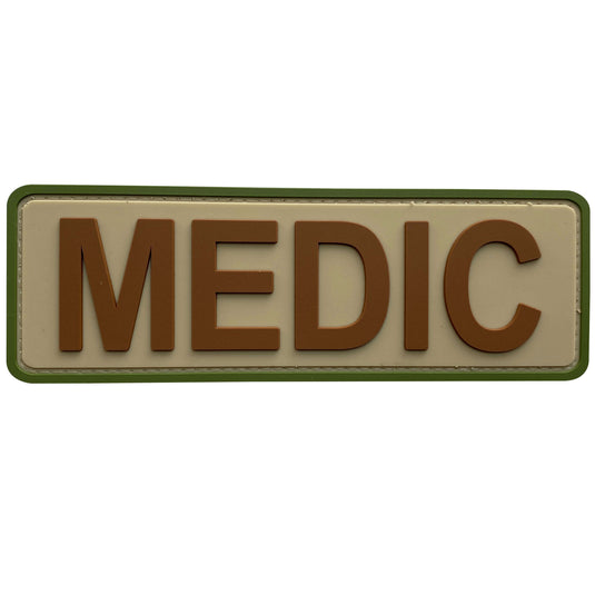 uuKen Big 6x2 inches PVC Military Army Combat Tactical EMT EMS First Aid Medic Morale Patch 2x6 inch with Hook Back for Vest Clothes Uniforms Bags Backpack Pouch