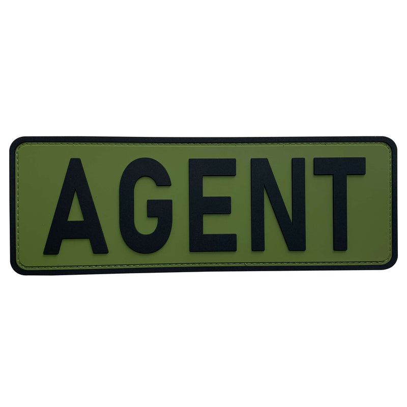 Agent Patch uuKen 8.5x3 inches Large PVC Bail Agent Patch Tactical Morale with Hoo