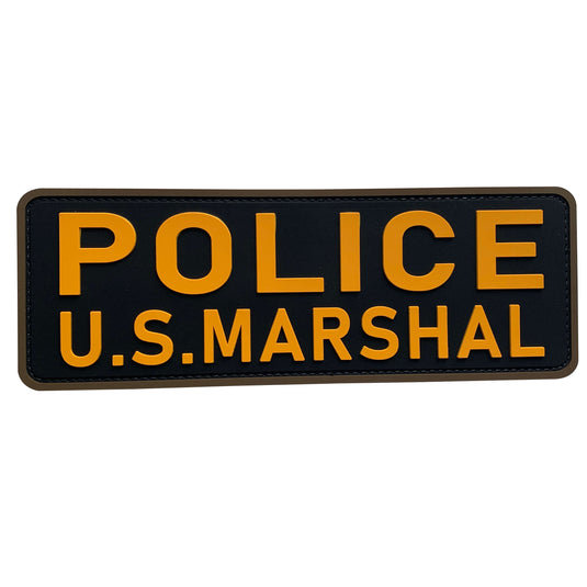 uuKen Large 8.5x3 inches US Marshals Deputy  Patch Hook Back for Tactical Vest Police Marshal Plate Carrier Back Panel