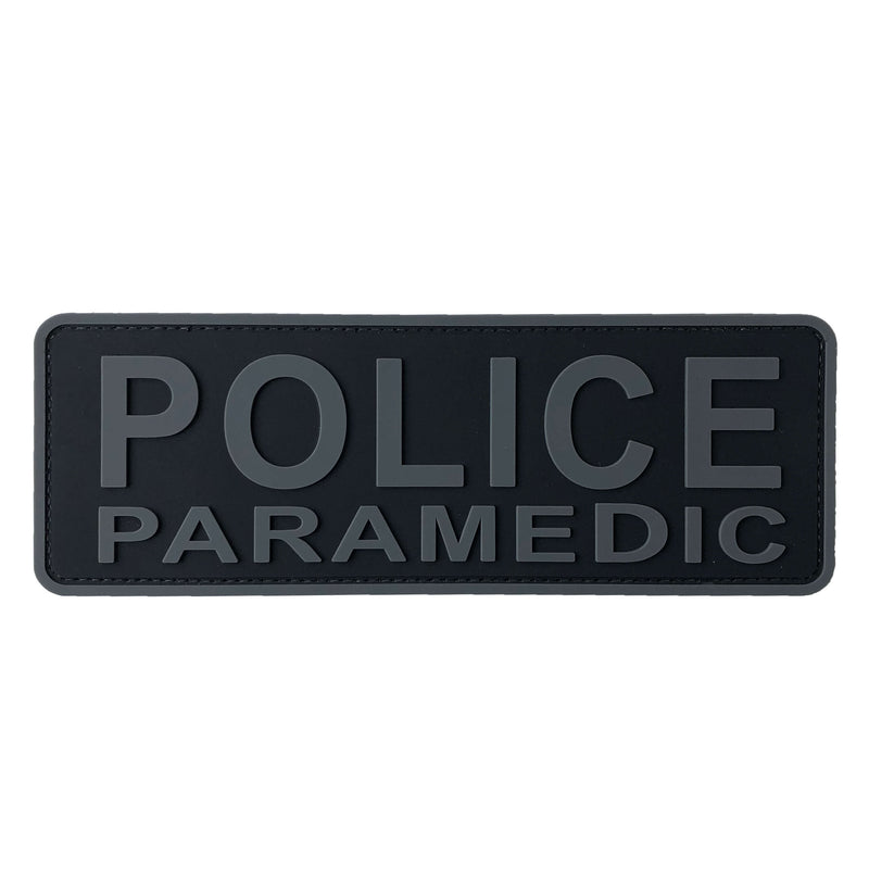 Load image into Gallery viewer, uuKen 8.5x3 inches Large PVC Rubber Police Paramedic Medic EMT EMS Patch for Tactical Vest Plate Carrier Uniform
