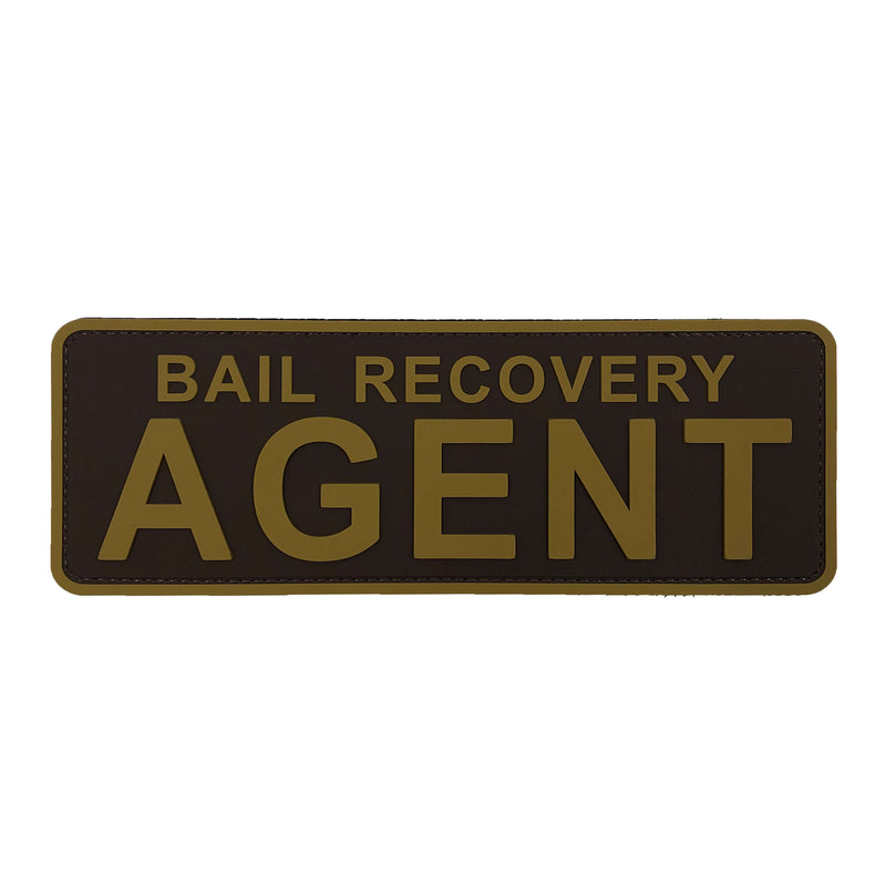 Load image into Gallery viewer, uuKen 8.5x3 inches Large Bail Recovery Agent Patch with Hook Backing for Enforcement Federal Special Division Agent Tactical Vest Plate Carrier Back Panel

