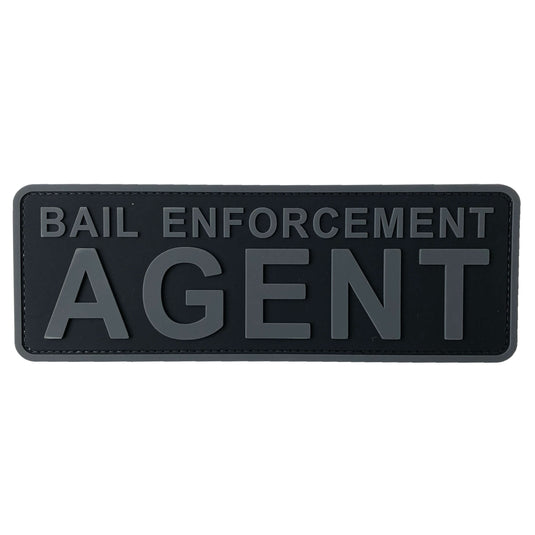 Agent Back Patch uuKen 8.5x3 inches Large Bail Enforcement Agent Patch with Hook Backin