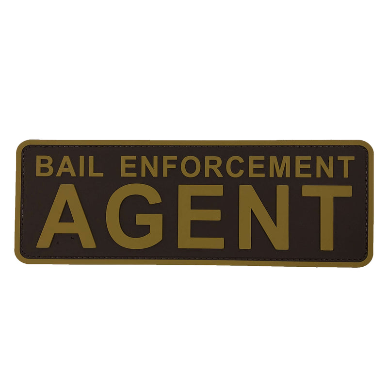 Load image into Gallery viewer, uuKen 8.5x3 inches Large Bail Enforcement Agent Patch with Hook Backing for Enforcement Federal Special Division Agent Tactical Vest Plate Carrier Back Panel

