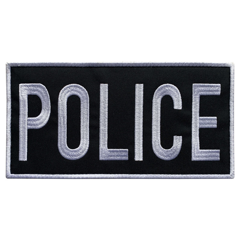 uuKen 8x4 inches Large Embroidery Cloth Fabric Police Vest Patch 4x8 i