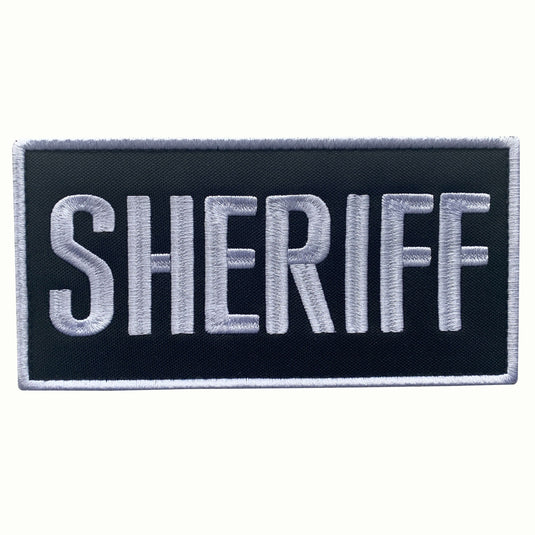 uuKen 6x3 inches Big  Medium Embroidery County Deputy Sheriff Officer Patch Embroidery Cloth Fabric 3x6 inch for Sheriff Dept Department Tactical Vest Jacket Uniform Clothing Plate Carrier Back Panel