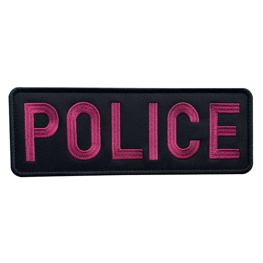 uuKen 8.5x3 inches Large Embroidery Cloth Fabric Police Vest Patch 3x8.5 inch for Military Police Security Tactical Vest Jacket Plate Carrier Back Panel