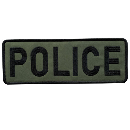 uuKen 11x4 inches XL Large Embroidery Police Patch 4x11 inch for Military  Police Tactical Vest Jacket Plate Carrier Body Amor Back Panel