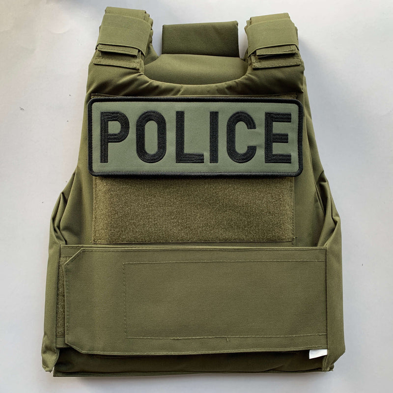 Load image into Gallery viewer, uuKen 11x4 inches XL Large Embroidery Police Patch 4x11 inch for Military Police Tactical Vest Jacket Plate Carrier Body Amor Back Panel 
