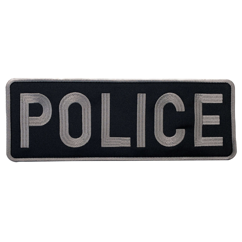 Vest Embroidered Police Patch 11x4 inches - Top Vest Patch Maker