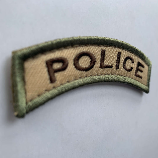 uuKen 8.5x2 cm Small Embroidery Fabric Cool Police Tab Shoulder Airsoft Tactical Patch with Hook Fastener