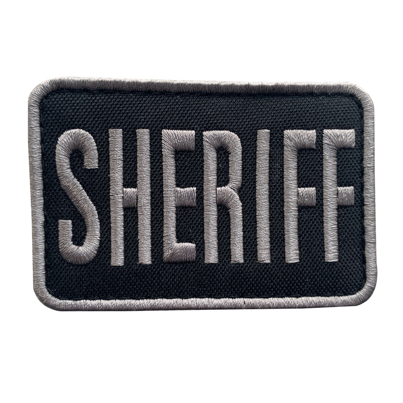 Load image into Gallery viewer, uuKen 3x2 inches Small Embroidery County Deputy Sheriff Patch Embroidered Cloth Fabric 2x3 inch for Sheriff Officer Department Tactical Cap Hat Jacket Uniform Clothing Plate Carrier Back Panel
