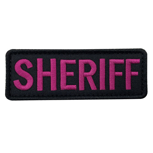 uuKen 4x1.4 inches Small Embroidery County Deputy Sheriff Patch Embroidered Cloth Fabric for Sheriff Officer Department Tactical Vest Jacket Arm Shoulder Uniform Clothing Plate Carrier Back Panel