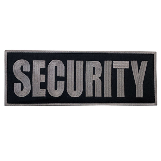 uuKen 11x4 inches Large Embroidered Fabric Security Guard Officer Morale Patches 4x11 inch for Plate Carrier Enforcement Security Uniforms Clothing Tactical Vest