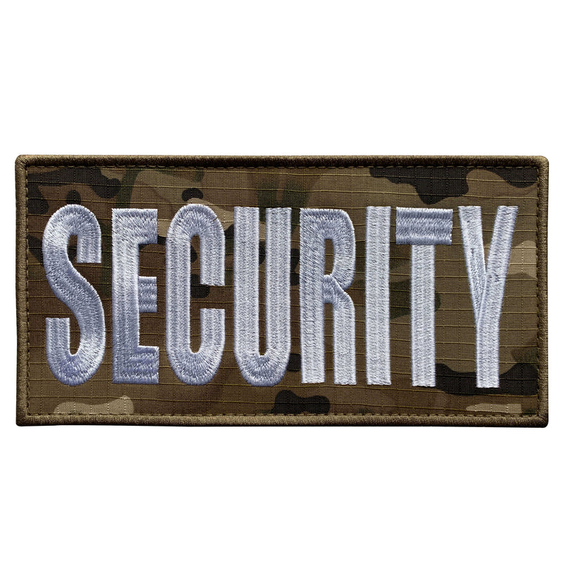 uuKen 8x4 inch Large Embroidery Security Officer Patch 4x8 inch Hook B
