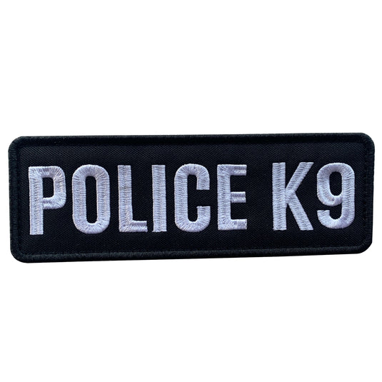 uuKen Big 6x2 inches Embroidery Patch Police K9 Patch Embroidered 2x6 inch Hook Back for Service Dog in Training Working for Dog Harness Collar Vest